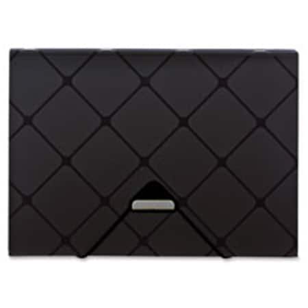 Officespace 13-Pocket Polypropylene Expanding File; Black OF812615